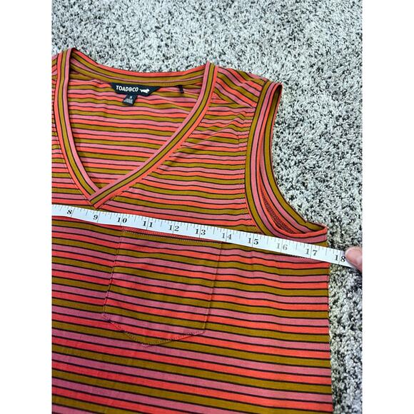 Toad & Co Retro Vintage Striped Tank‎ Dress Women’s Small Sun Dress Hike Camp - Picture 6 of 10